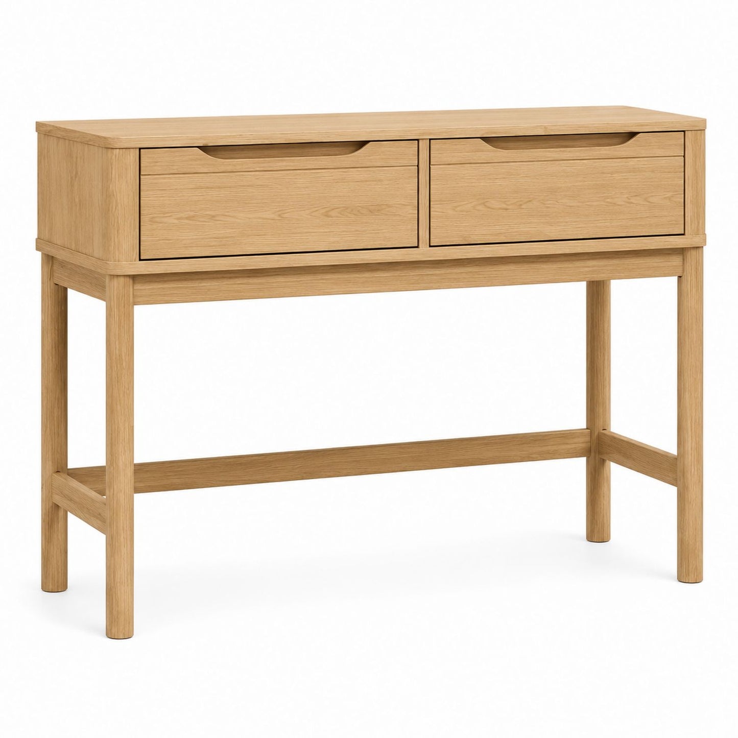 Oak Console Table with Drawers 120cm
