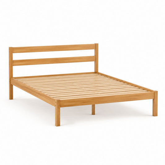 Solid Oak Bed Frame Natural Finish