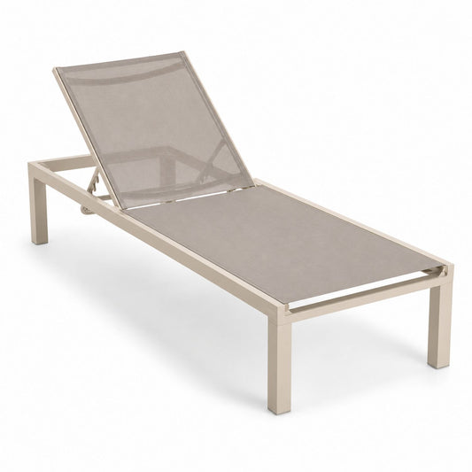 Adjustable Aluminum Patio Chaise Lounge
