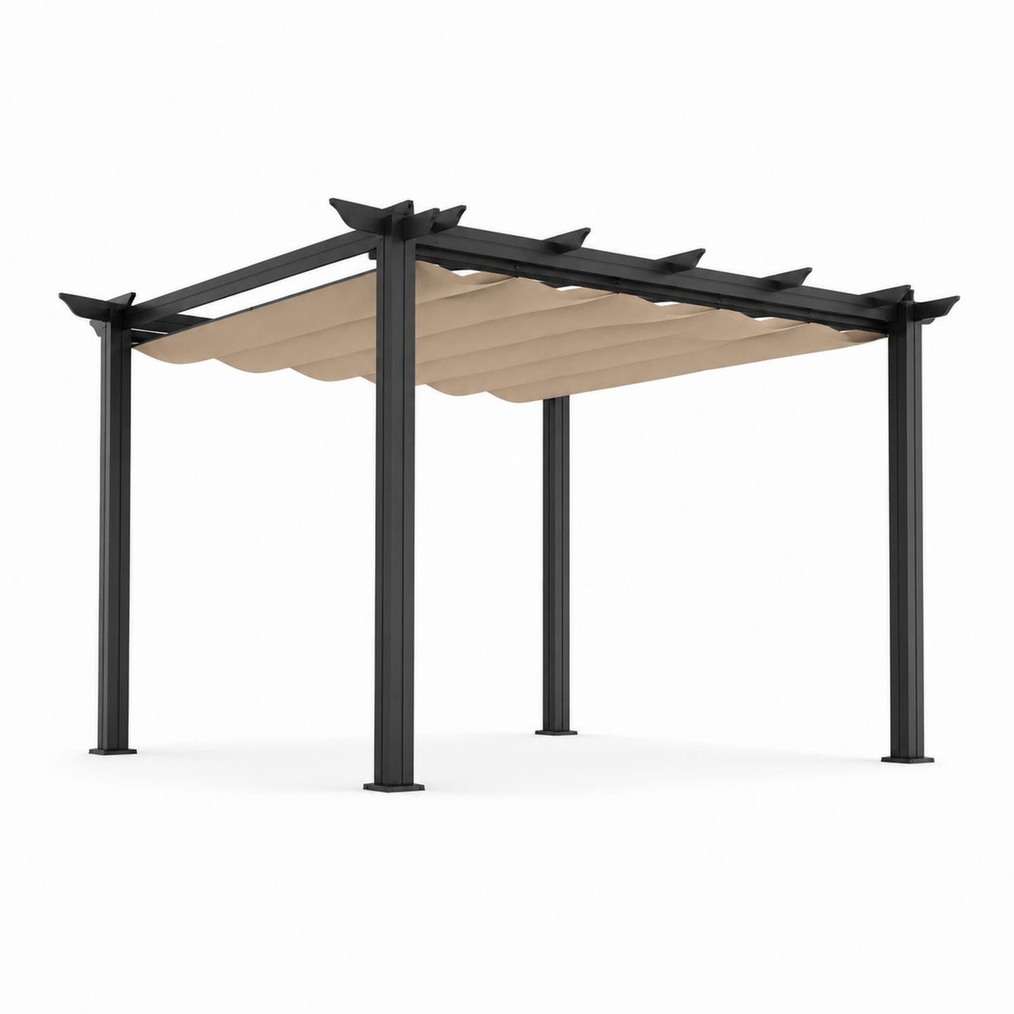 Pergola de jardin en acier avec toit en polyester 300x300x250cm