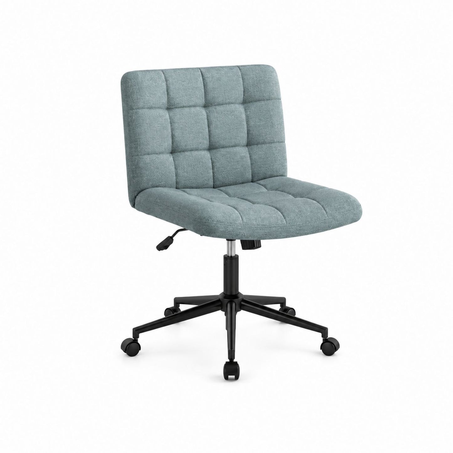 Chaise de bureau pivotante Revêtement polyester Hauteur réglable Structure en acier