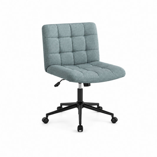 Chaise de bureau pivotante Revêtement polyester Hauteur réglable Structure en acier