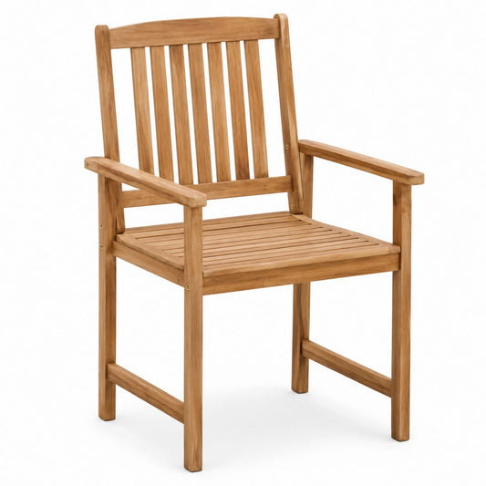 Fauteuil d'extérieur en teck, hauteur 90 cm